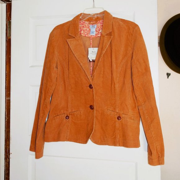 G.H. Bass & Co. Jackets & Blazers - NWT GH Bass & Co Rust Corduroy Blazer Size Large